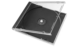 Fekete tálcás CD tok