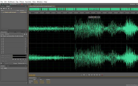Audio szoftver screenshot